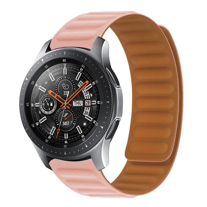 Pulseira Bracelete de elos magnéticos para Garmin vivoactive 4 Rosa