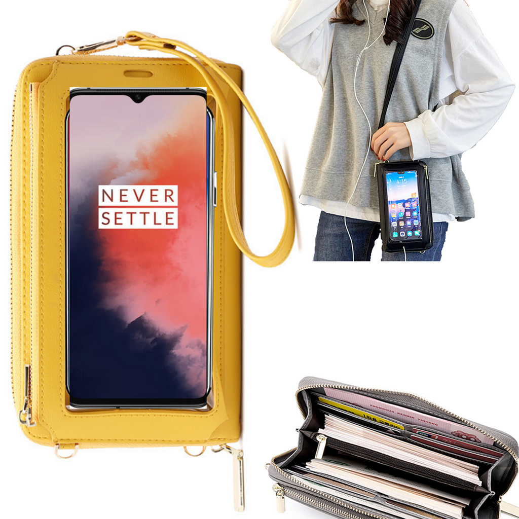 Bolsa Mala tira-colo com função touch ecrã OnePlus 7T Amarelo