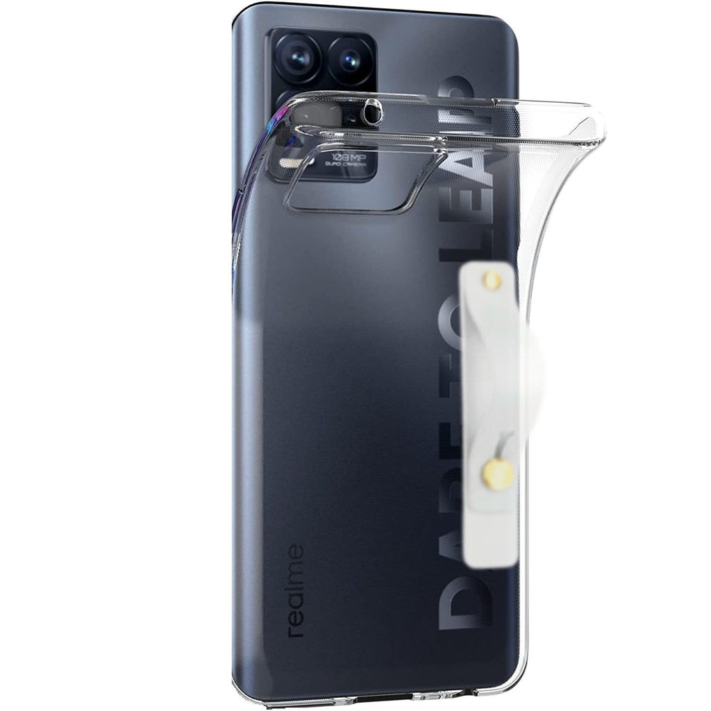 Capa cristal com suporte multifunções para Realme Narzo 30 5G