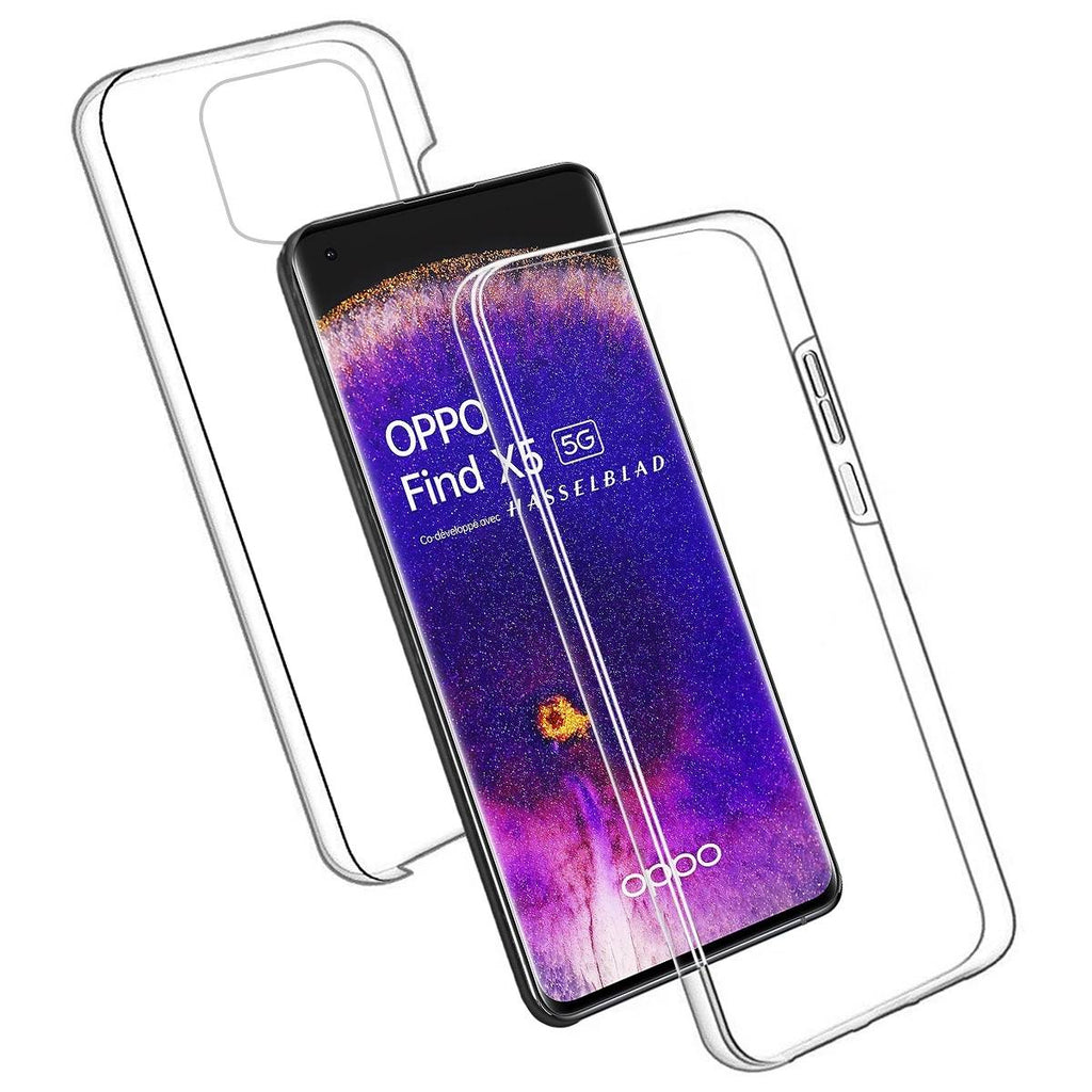 Capa antiimpacto! Fullbody Frente + Verso Crystal para Oppo Find X5 Pro