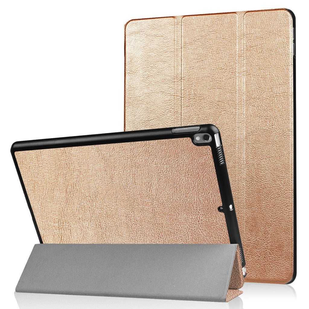 Capa book Cover Folio com Smart Sleep iPad Pro 10.5 2017 A1709 - Bronze