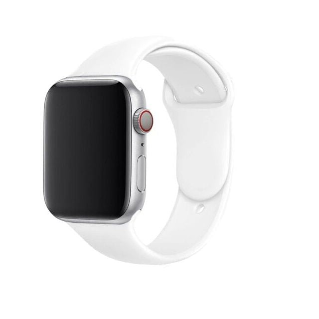 Pulseira bracelete silicone liquido Apple Watch SE 2022 44mm Branco