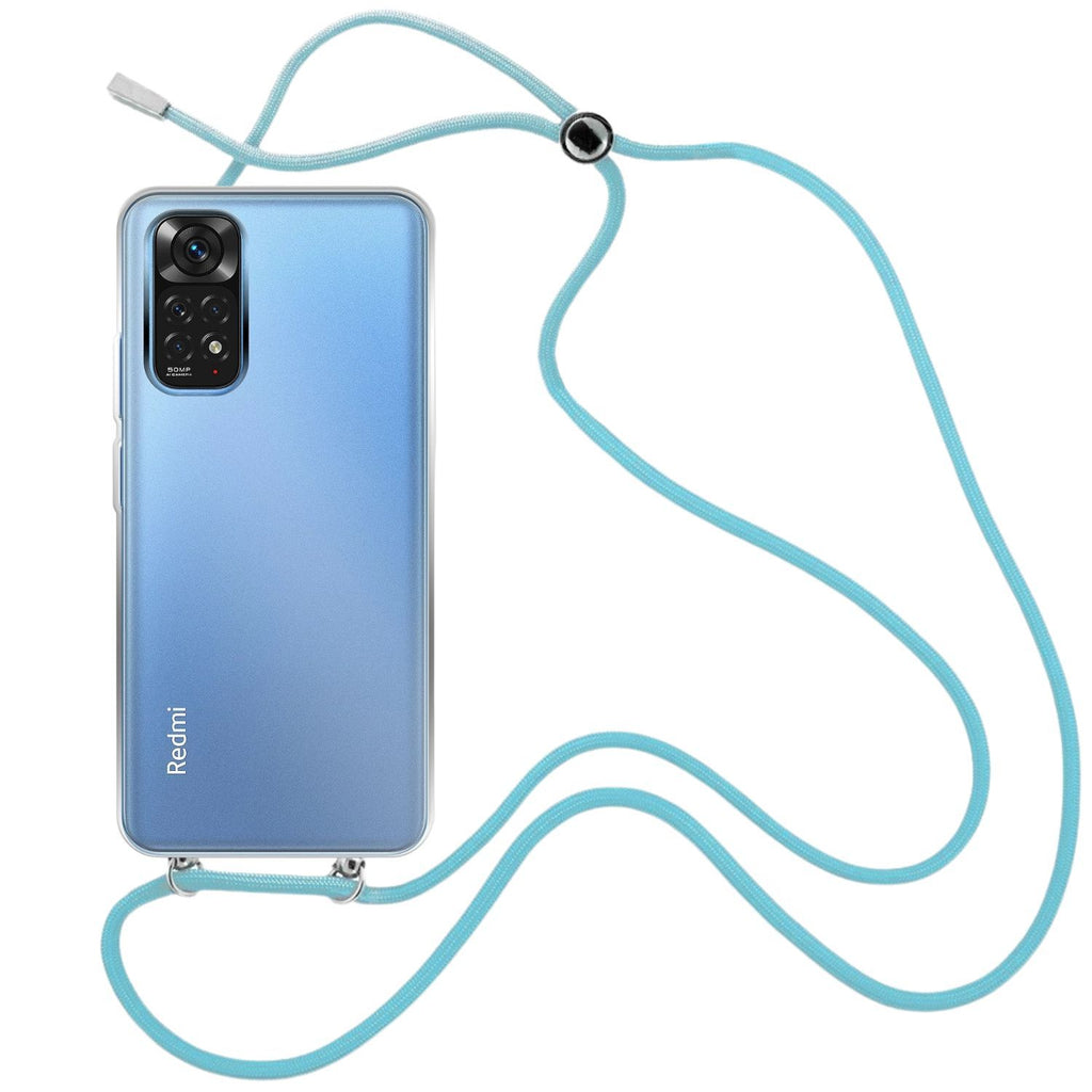 Capa cristal com fio cordão azul para Xiaomi Poco M4 Pro