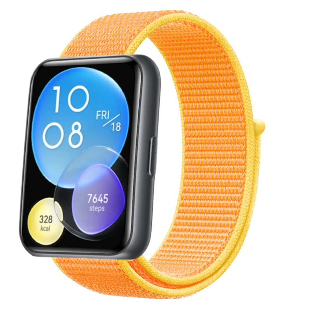 Bracelete Loop desportiva para Huawei Watch Fit 2 Amarelo