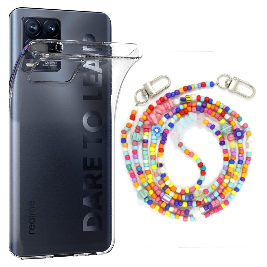 Capa cristal com fio miçanga colorful para Realme Narzo 30 5G