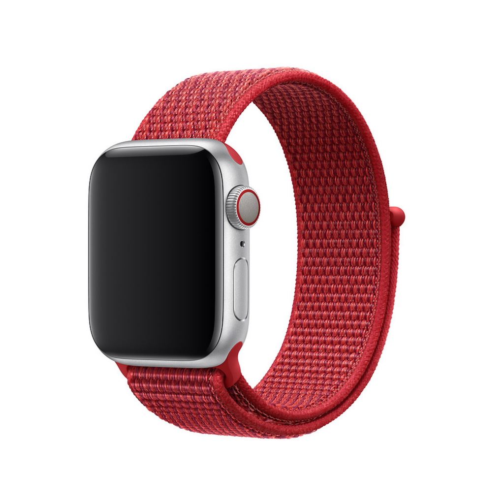 Bracelete Loop desportiva Apple Watch Series 7 41MM vermelho