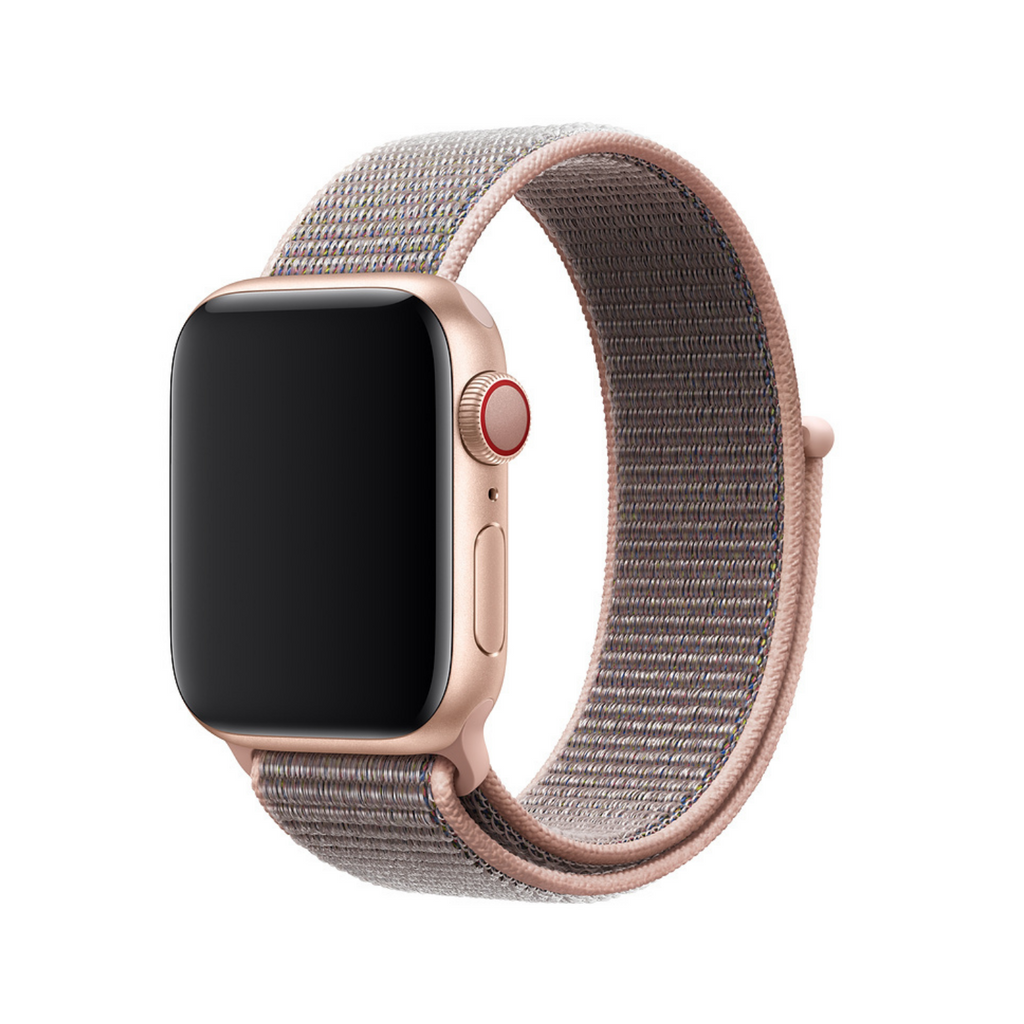 Bracelete Loop desportiva para Apple Watch SE 2022 40mm Rosa escuro