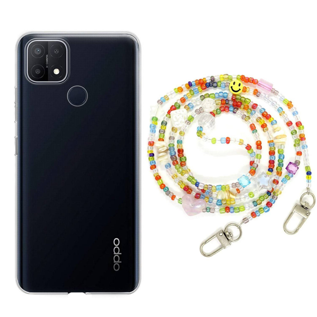 Capa cristal com fio miçanga ocean para Oppo A15