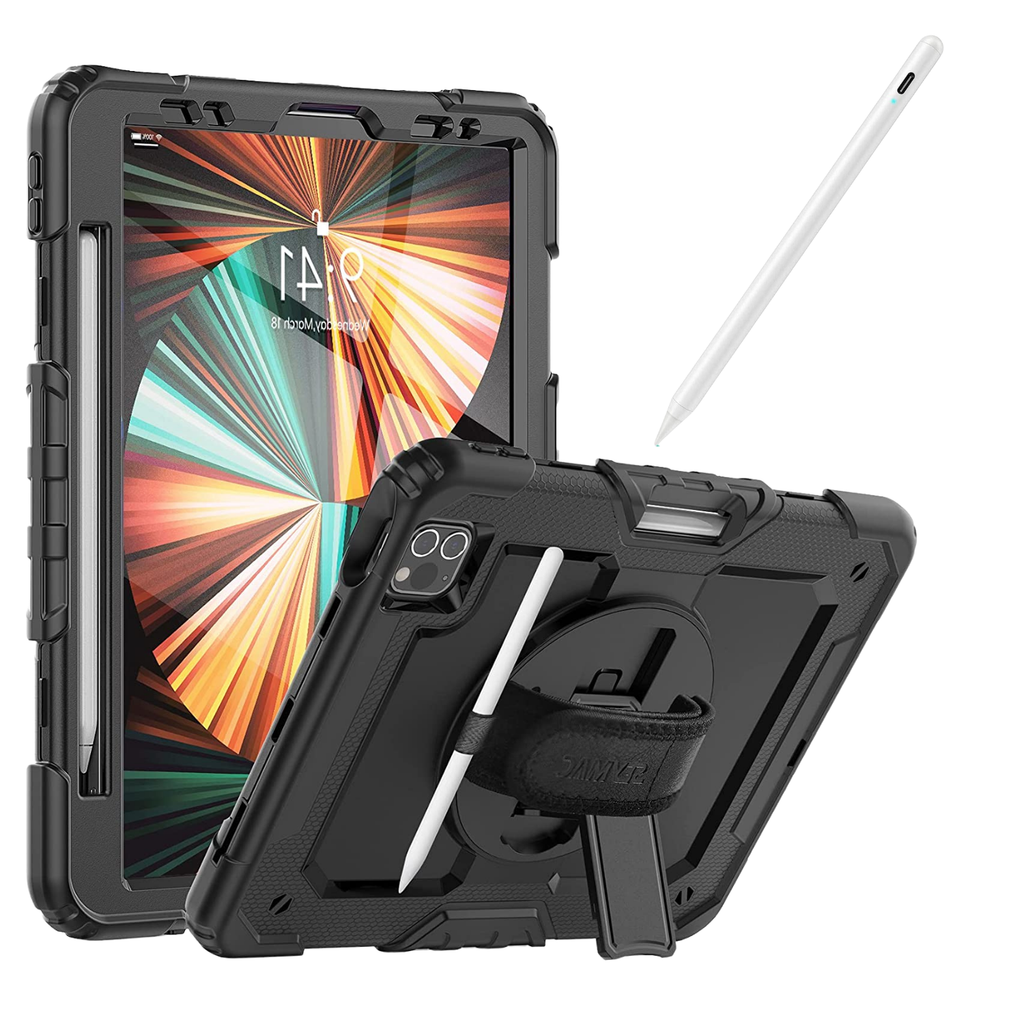 Kit Capa tablet survivor frente + verso e Caneta stylus com palm rejection iPad Pro 11 2020