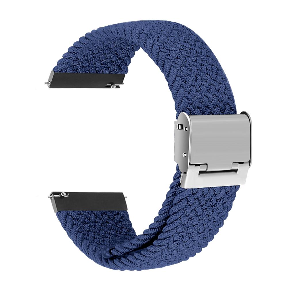 Bracelete entrançada Solo loop ajustável Huawei Watch GT 2 42mm Azul Atlântico-#9