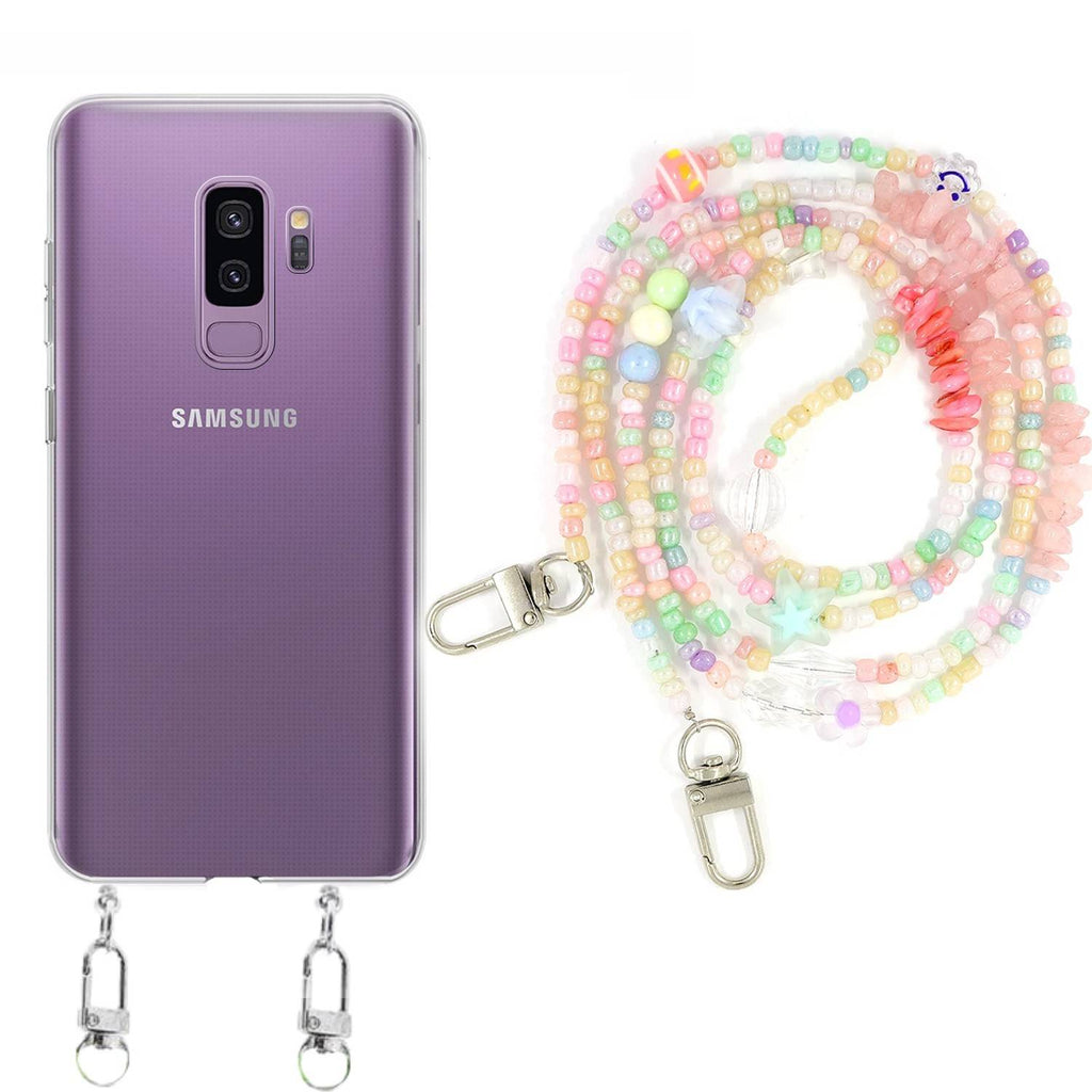 Capa cristal com fio miçanga baby para Samsung Galaxy S9 Plus