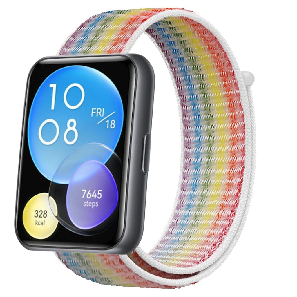 Bracelete Loop desportiva para Huawei Watch Fit 2 Rainbow