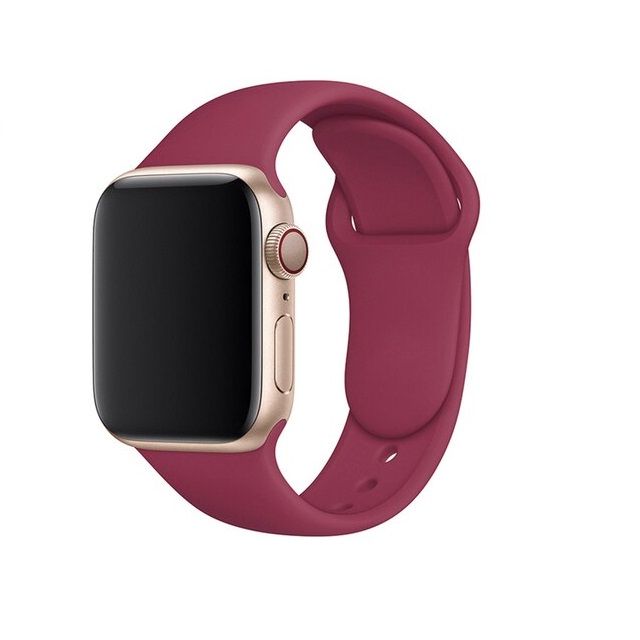 Pulseira bracelete silicone liquido Apple Watch SE 2022 44mm Vinho