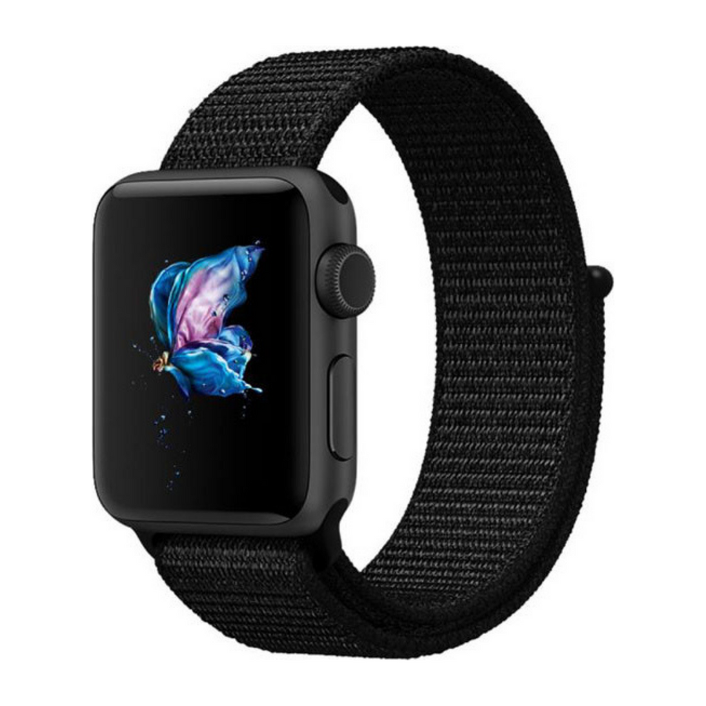 Bracelete Loop desportiva para Apple Watch SE 2022 40mm Preto