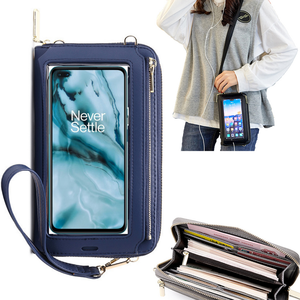 Bolsa Mala tira-colo com função touch ecrã OnePlus Nord Azul claro