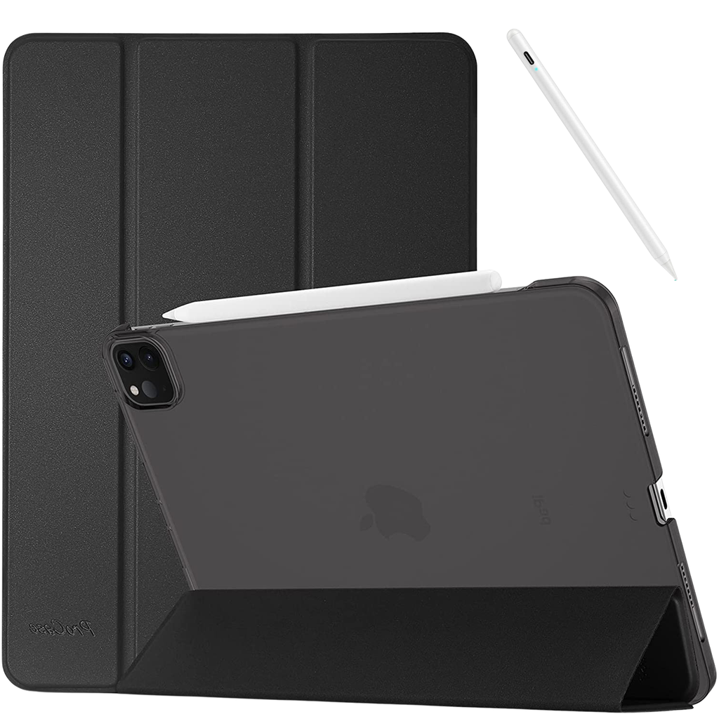 Capa Book Cover Folio com Smart Seep Preto e Caneta stylus com palm rejection iPad Pro 11 2018