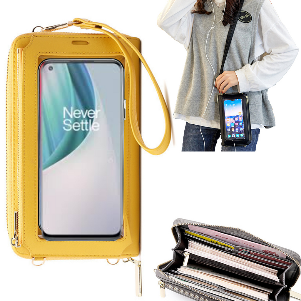Bolsa Mala tira-colo com função touch ecrã OnePlus Nord N10 5G Amarelo