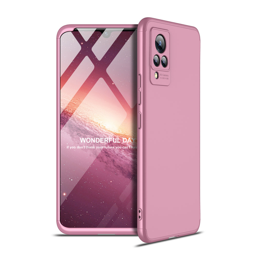 Capa Slim armor 360º frente + verso para Vivo V21 5G Rosa