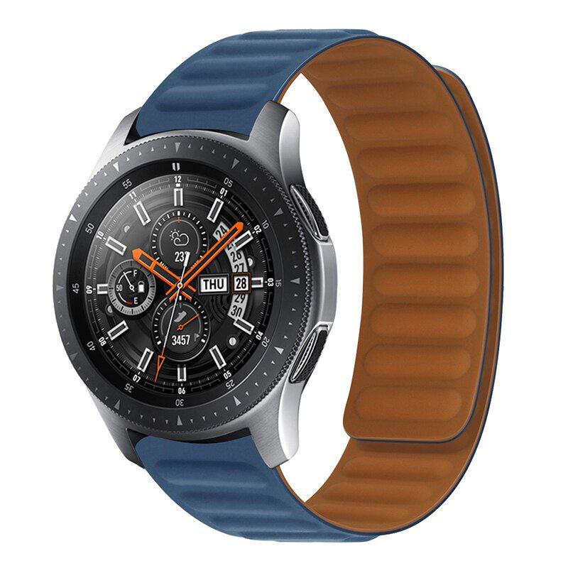 Pulseira Bracelete de elos magnéticos para Amazfit BIP U PRO Azul