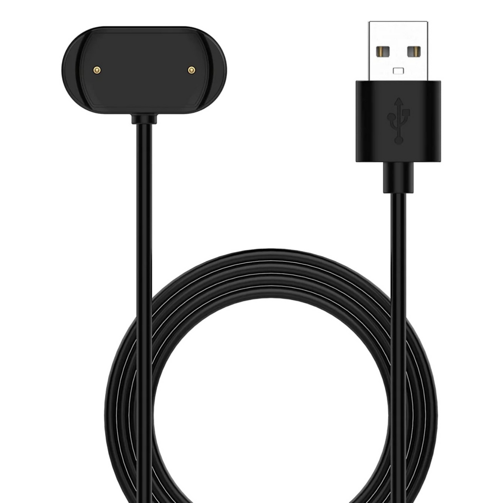 Cabo USB carregador 100cm com conectores magnéticos para Amazfit T-Rex 2