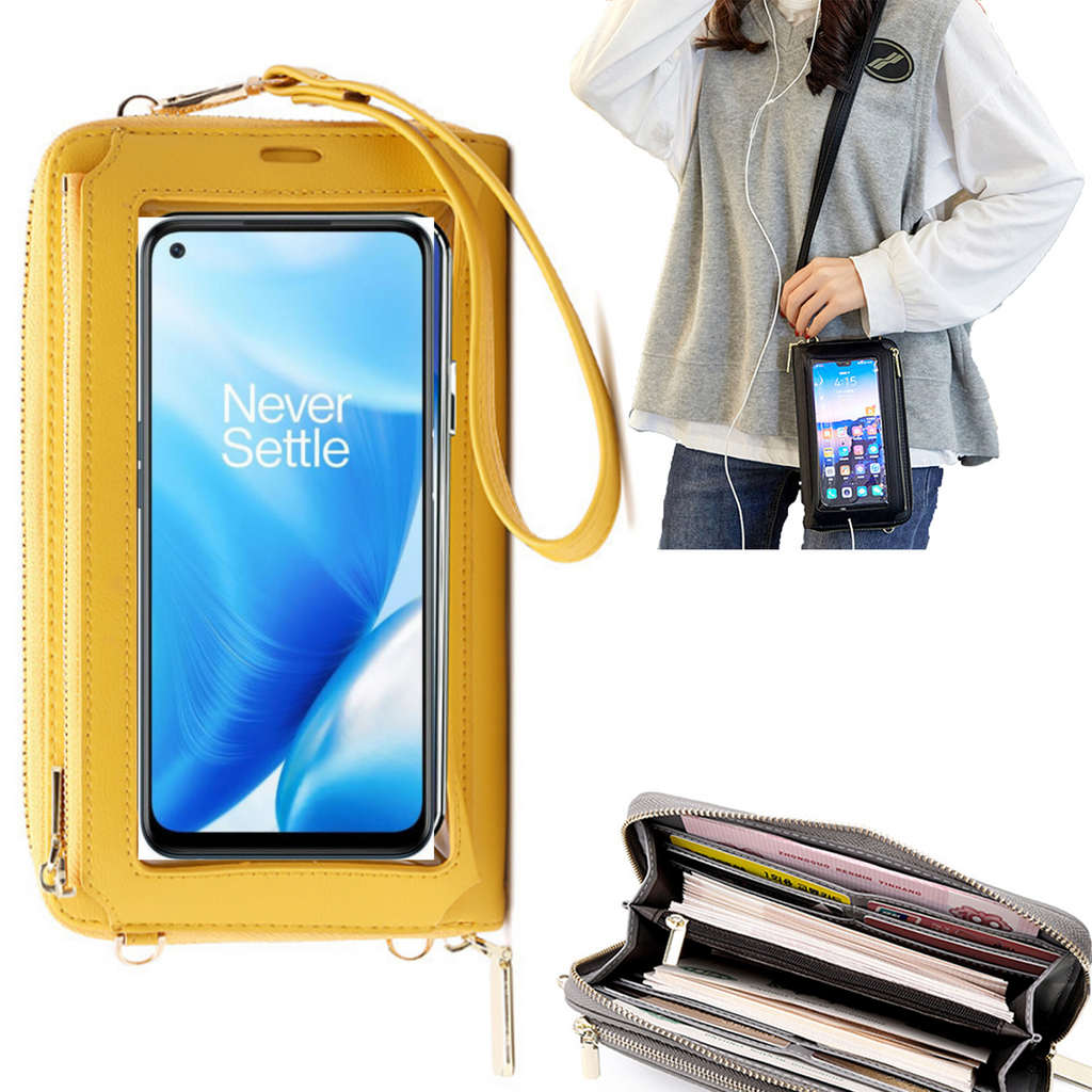 Bolsa Mala tira-colo com função touch ecrã OnePlus N200 5G Amarelo