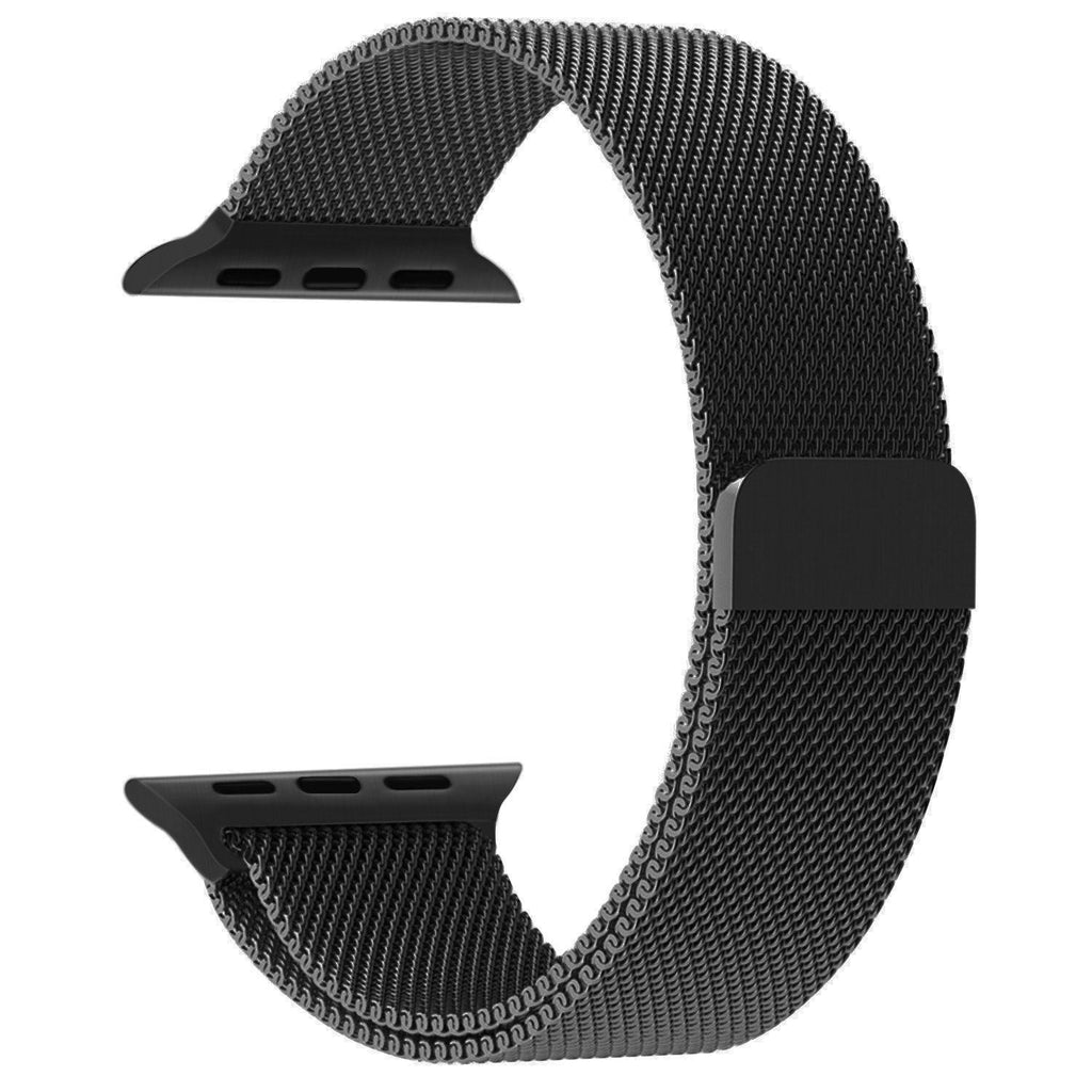 Pulseira Bracelete Milanese Loop Apple Watch SE 2022 44mm Preto