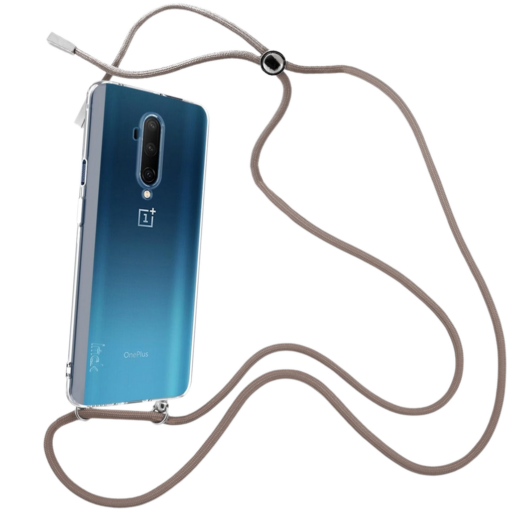 Capa cristal com fio cordão castanho para Oneplus 7T Pro