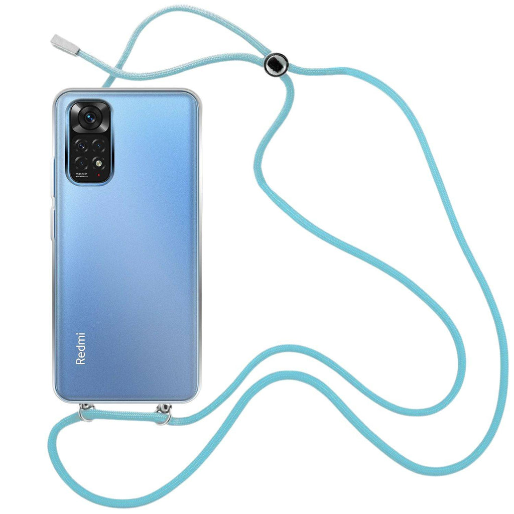 Capa cristal com fio cordão azul para Xiaomi Redmi Note 11