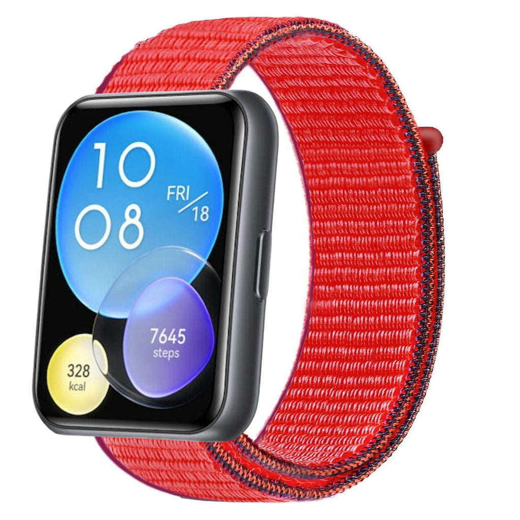 Bracelete Loop desportiva para Huawei Watch Fit 2 Vermelho