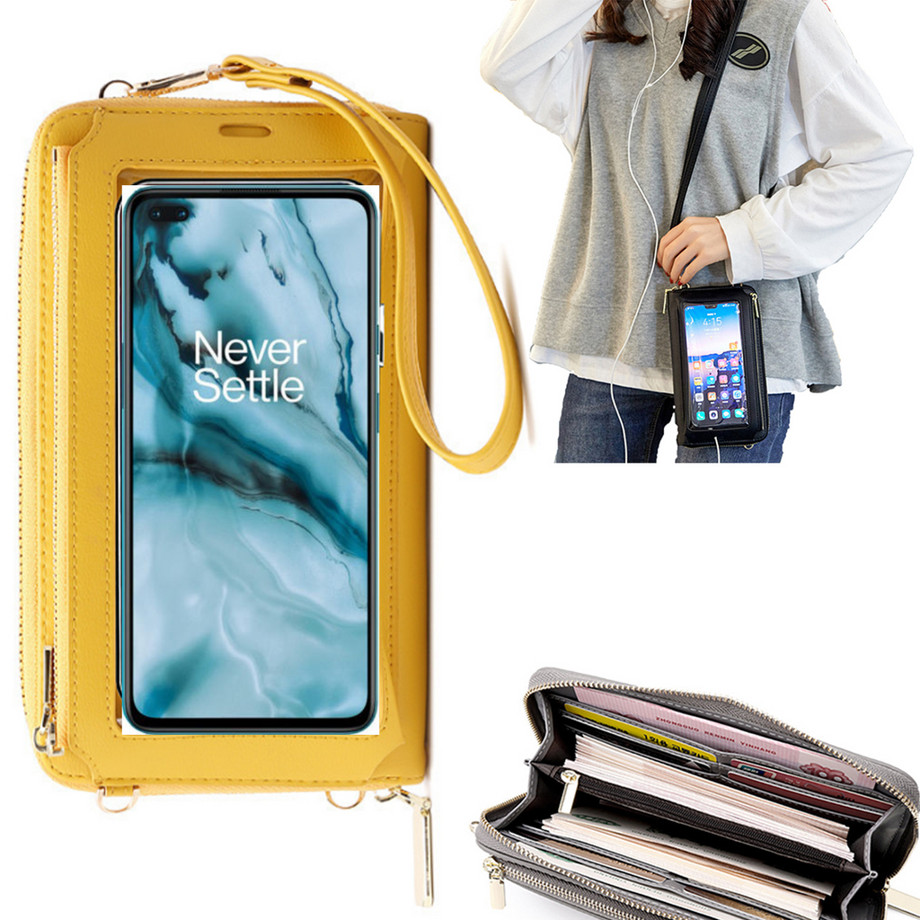 Bolsa Mala tira-colo com função touch ecrã OnePlus Nord Amarelo